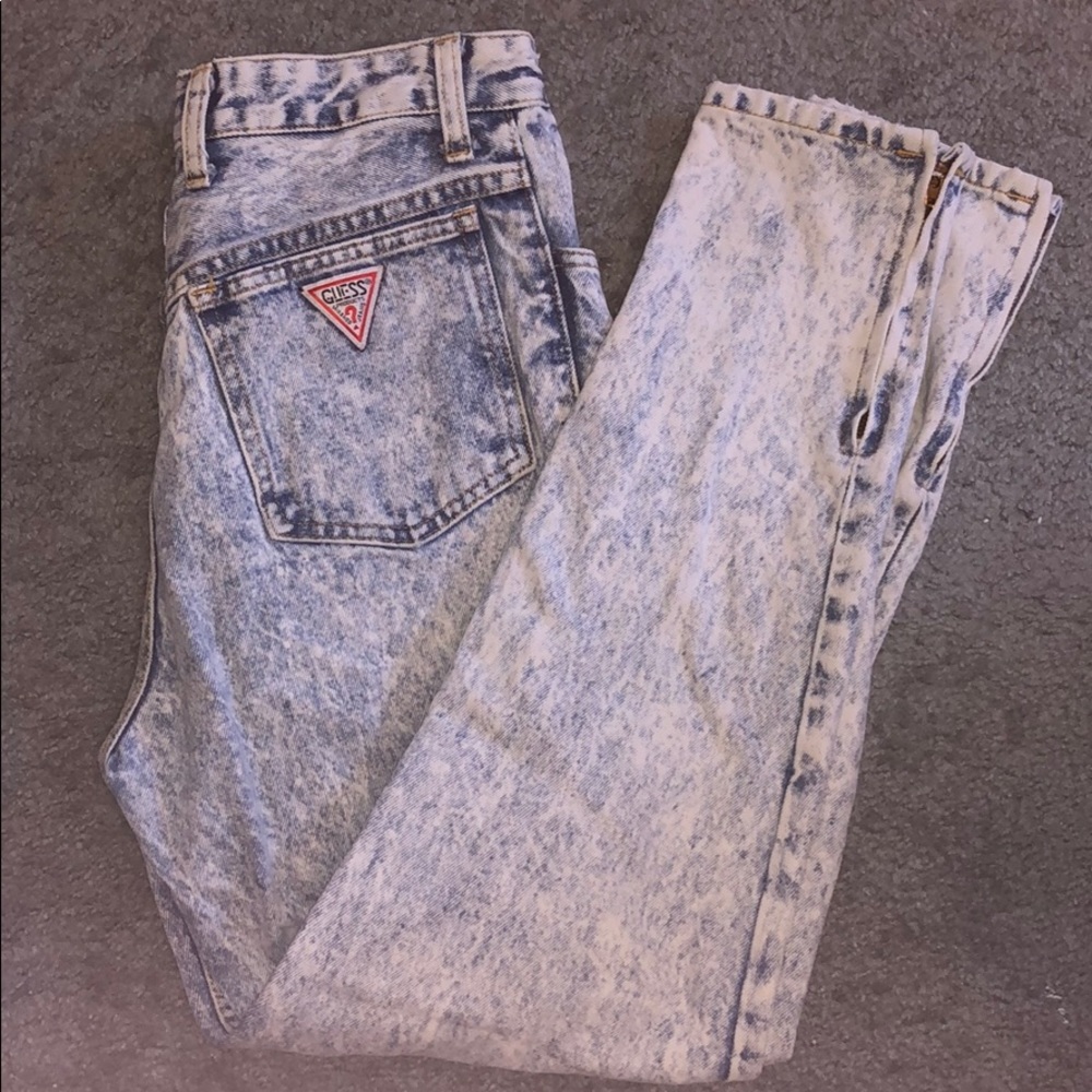 Vintage acid wash Guess Jeans